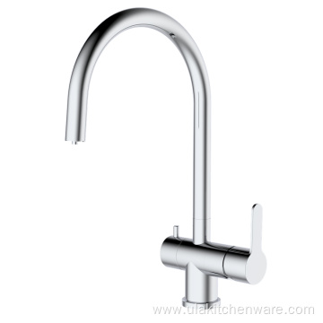 Three way granite color kitchen faucets